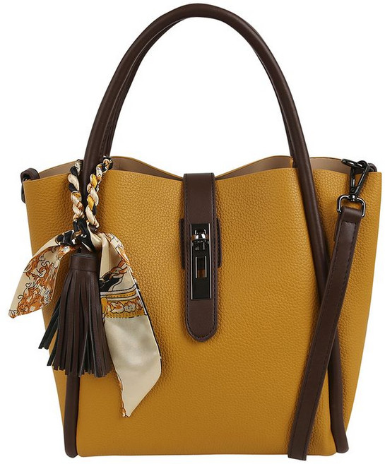 신원아울렛 배색 버클 레더 토트백 BIAGB2022 B