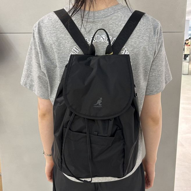 [국내정식매장] 캉골 가방 Kangol 에센셜 에어 백팩 1497 블랙 책가방