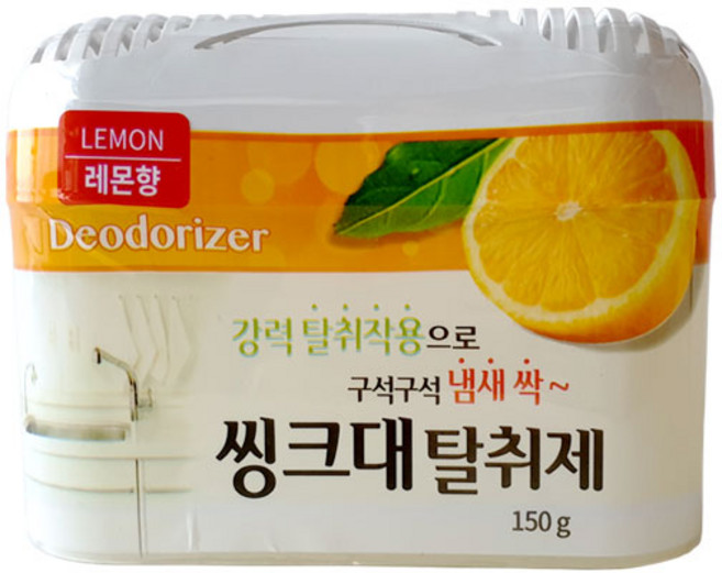 해피룸 싱크대 탈취제 150g 2종, 1개, 레몬