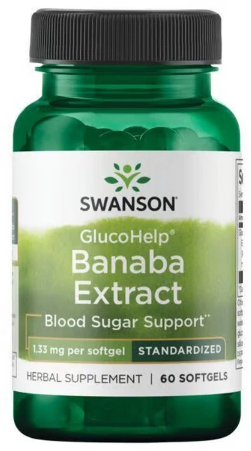 스완슨 GlucoHelp Banaba Extract 바나바 추출물 소프트젤, 3개, 60정 - 쿠팡