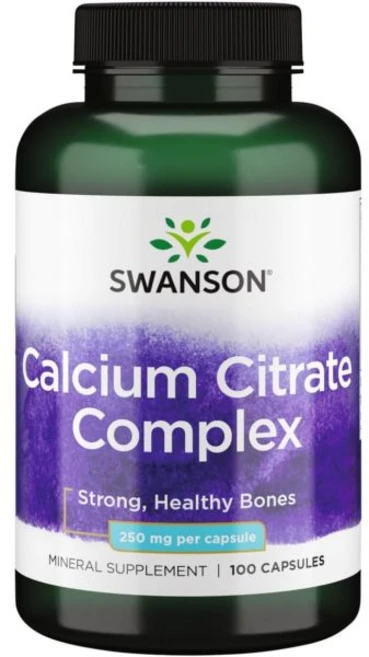 임산부 전달 스완슨 칼슘 시트레이트 복합체 혈압 미네랄 250mg 칼슘(시트레이트 탄산염) 100캡슐, 1, 1개, 100정 - 쿠팡