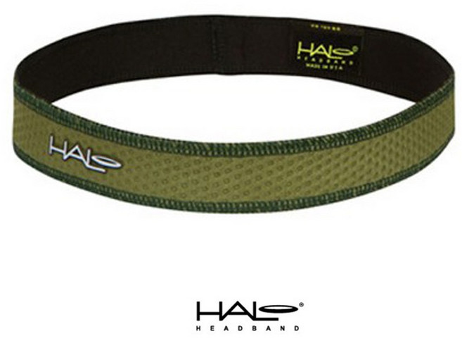 Halo 할로 슬림형 스포츠 헤어밴드 운동 등산 러닝 축구 테니스 헬스 땀흡수 머리띠 1인치, 1개, 에어 올리브