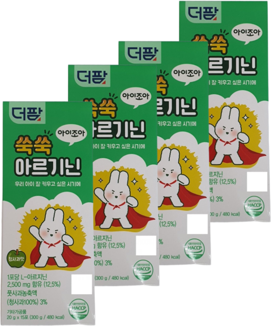 더팜 쑥쑥아르기닌, 60개, 20g