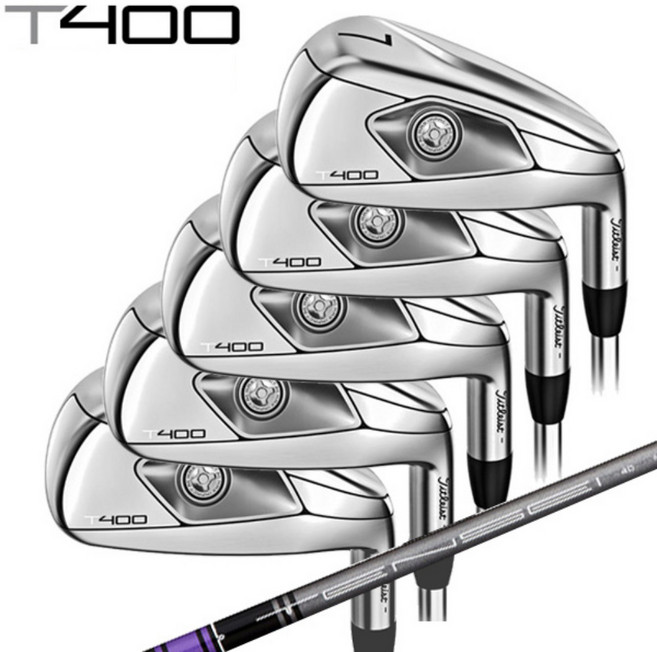 타이틀리스트 T400 아이언 세트 5개 (7-9 PW W43) 텐세이 퍼플40 오른손, S