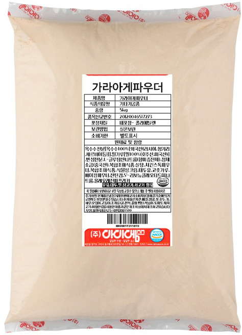 아이엠소스 가라아게파우더 대용량 업소용, 1개, 5kg