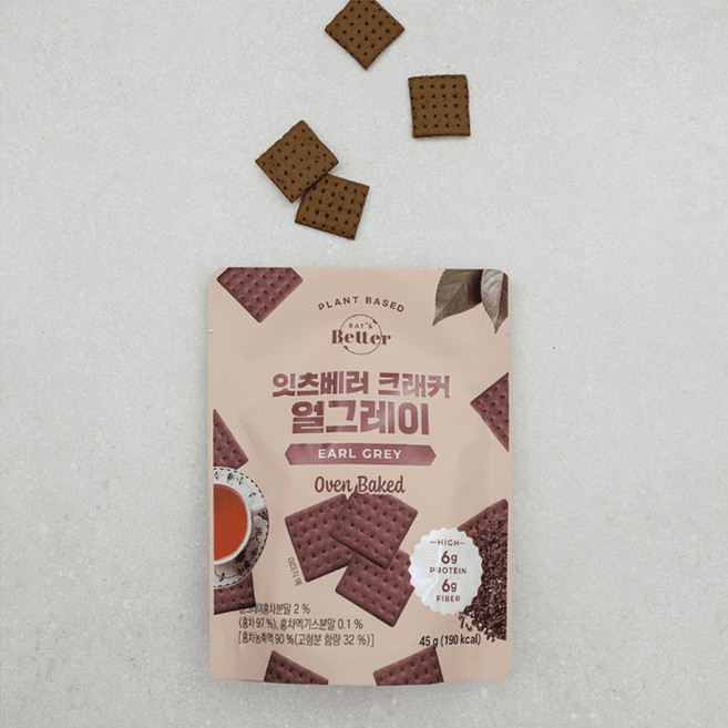 잇츠베러 비건 크래커 얼그레이, 45g, 1개