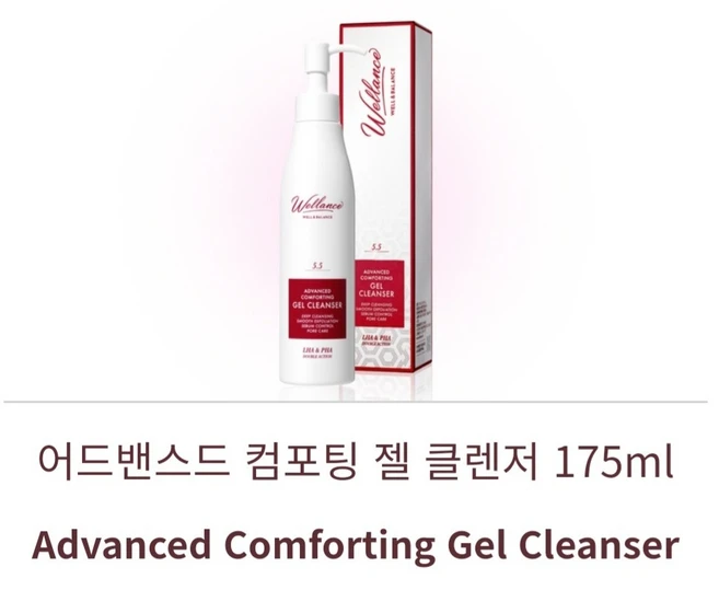 웰런스/어드밴스드 컴포팅 젤 클렌져/175ml/약산성/유수분밸런스/각질케어, 1개, 175ml - 쿠팡