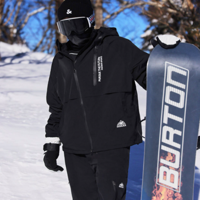 스키복 겨울 세트 스노우먼트 보드복 겨울보온 스노우보드복썰매 방한복 상하세트 color 남여공용 라벤더/블랙