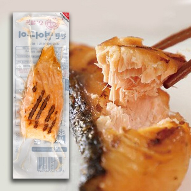 [오뚜기] 오쉐프 렌지에 돌려먹는 순살 연어구이 (60g) x 10개, 60g