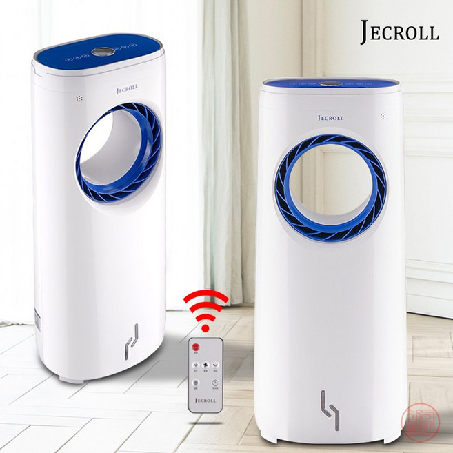 제크롤 날개없어 안전한 에어쿨러 리모컨 냉풍기 선풍기 기화냉각방식, JK-CF3000R