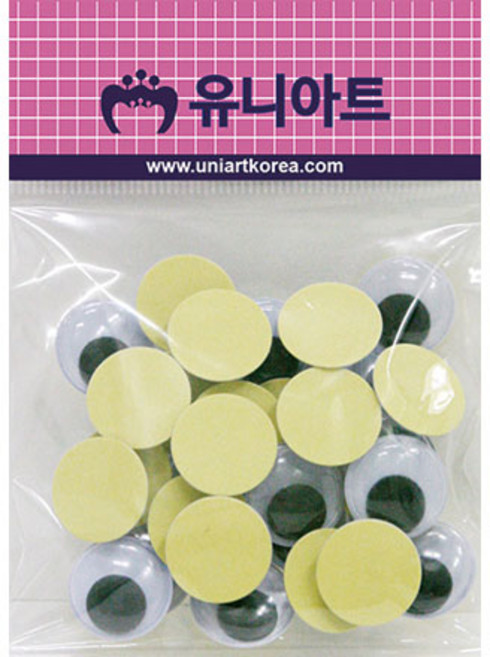 유니아트 1000 접착눈알 15mm, 5개