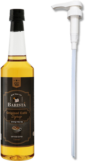 그리심 덕후네 오리지널 커피시럽 + 시럽펌프, 1개, 750ml