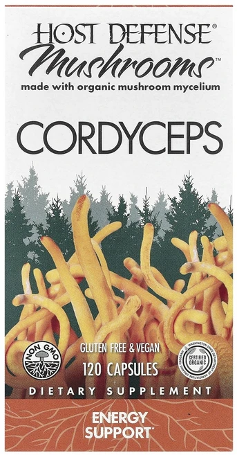 Host Defense Mushrooms™ 동충하초 1g 캡슐 120정, HostDefenseMushrooms동충하초1g캡슐12, 1개 - 쿠팡