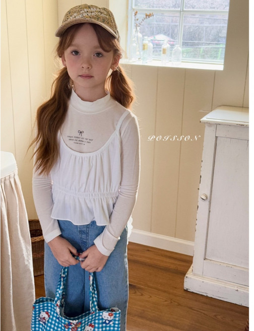 韓國 Poisson 女孩可愛多層次穿搭外搭小背心