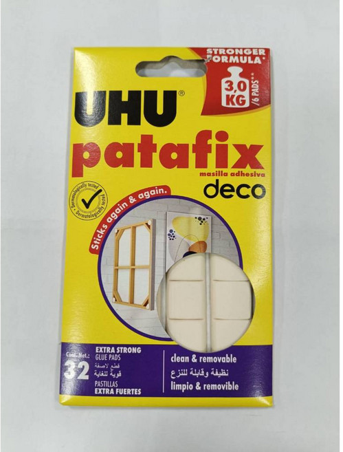 德國 高效隨意貼 萬能環保黏土, 1個, 耐重4KG萬用貼土 UHU-056白