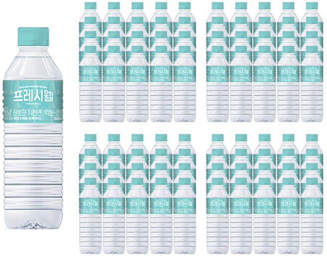 프레시웰 생수 500mL, 80개