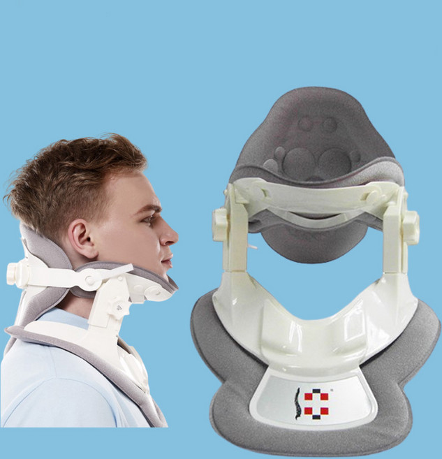 약손마켓 목견인기 목디스크치료기 거북목치료기 목보조기 목보호대 경추견인 경추견인치료 견인치료 목트랙션 운동기구, 1개