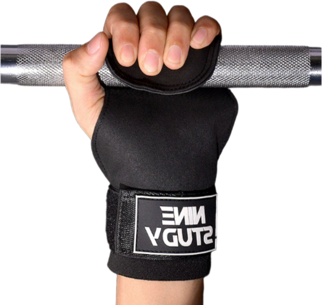 플로엔트 스트랩 헬스 손목 파워 리프팅 좌우세트, 1세트, 블랙(Black)