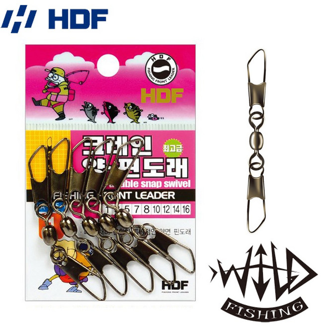 해동 크레인 양 핀도래 HA-675 회전도래 낚시소품, 1개