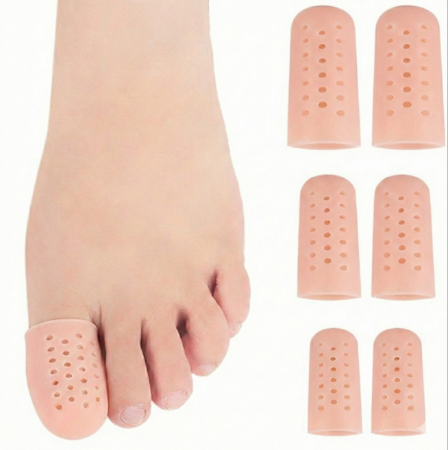 핑크 발가락 보호 골무, 1세트