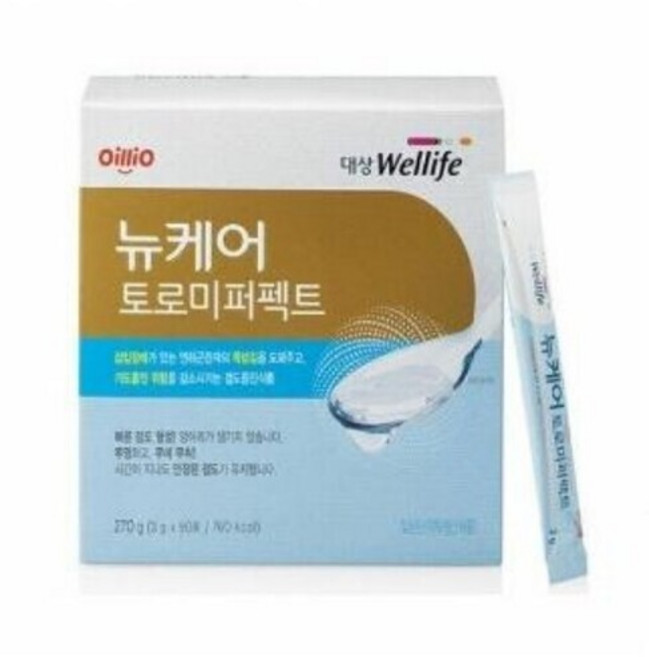 대상 뉴케어 토로미 유케어 퍼펙트 90포 1박스 연하곤란 노인 환자 영양식, 3g, 90개