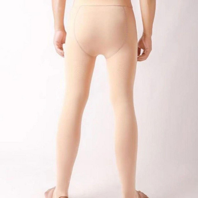 加厚男士連褲襪秋冬天鵝絨九分打底褲襪修身男式秋保暖褲 副廠產品