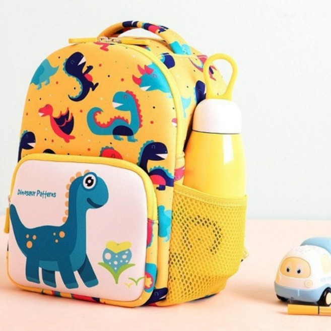 공룡 캐릭터 유아 소풍 배낭 미니 백팩 미아방지끈 포함 피크닉 유치원 등원가방
