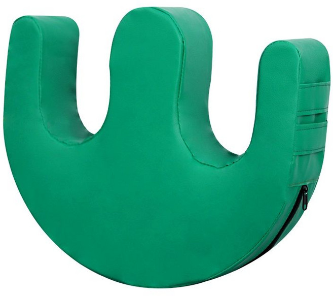 자세변환 쿠션 노인 몸 보조기 방지 매트 뒤집기 용 패드, U라인 진주면-그린, 1개