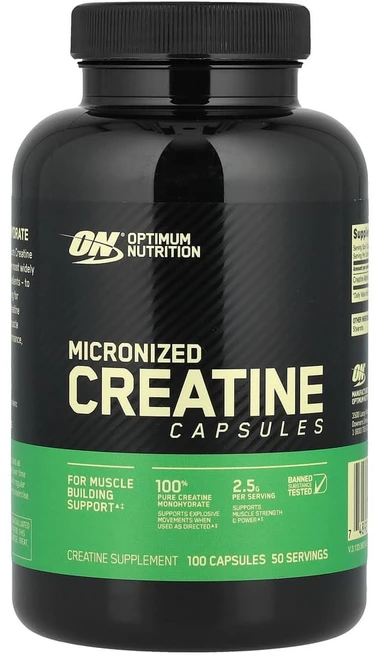 옵티멈뉴트리션 크레아틴 보충제 100캡슐, 100정, 1개 - 쿠팡