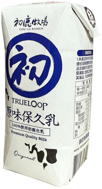 初鹿牧場 原味保久乳, 24個裝, 200L