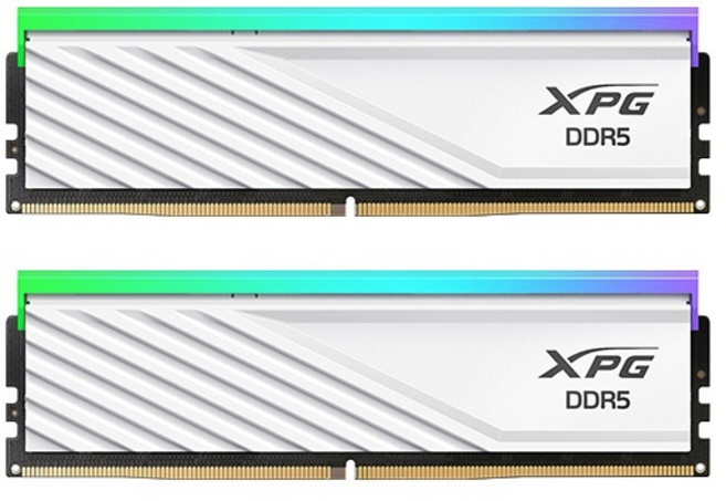 [ADATA] XPG DDR5 PC5-48000 CL30 LANCER BLADE RGB 화이트 파인인포 [64GB (32GB*2)] (6000), 1개