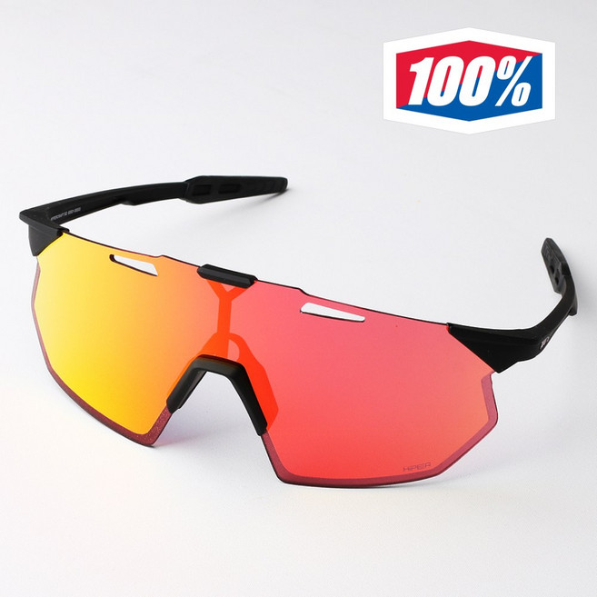 100% 백프로 선글라스 고글 하이퍼크래프트SQ 소프트 택트 블랙 하이퍼 레드 멀티레이어 미러 60001-00003 러닝 라이딩 스포츠 선글라스