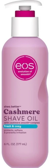 에오스 캐시미어 쉐이브 오일 시어 버터와 글리세린이 함유된 상쾌하고 아늑한 보습 자극 및 면도기 예방에 도움 6 floz, Pink Champagne, 1 - 쿠팡