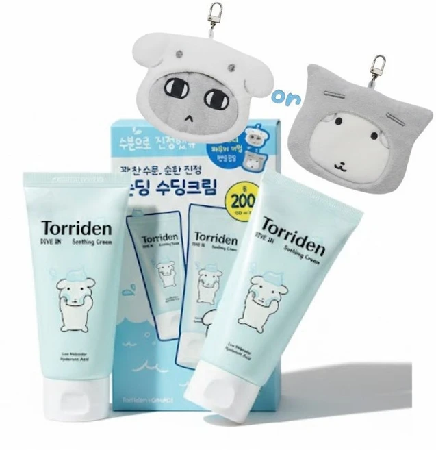 1+1 토리든 다이브인 저분자 히알루론산 수딩 크림 튜브형 + 키링 - 쿠팡