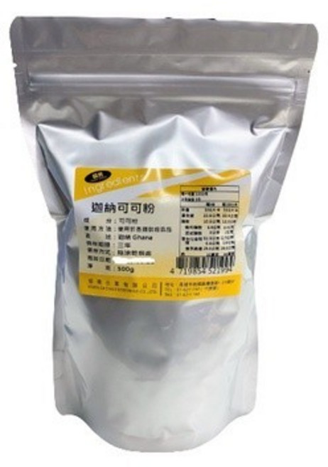 協乘 迦納可可粉 烘焙材料 單一產地 無糖 非洲風味, 1個, 500g
