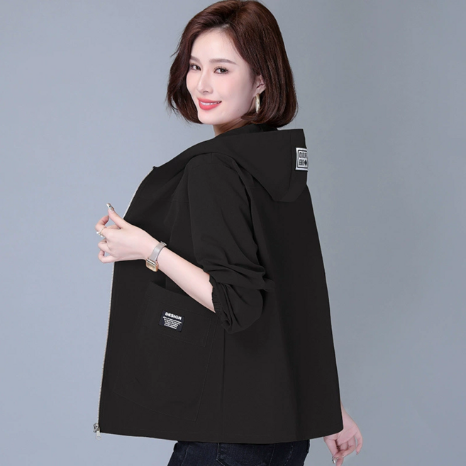 NUNUHANA 여성 자켓 캐주얼 후드 집업 바람막이 코트