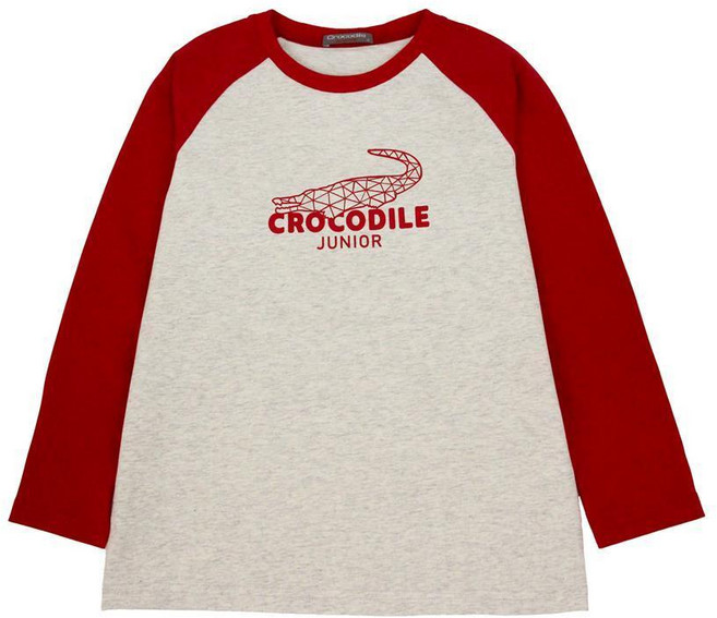 Crocodile Junior 鱷魚印圖拉克蘭袖上衣