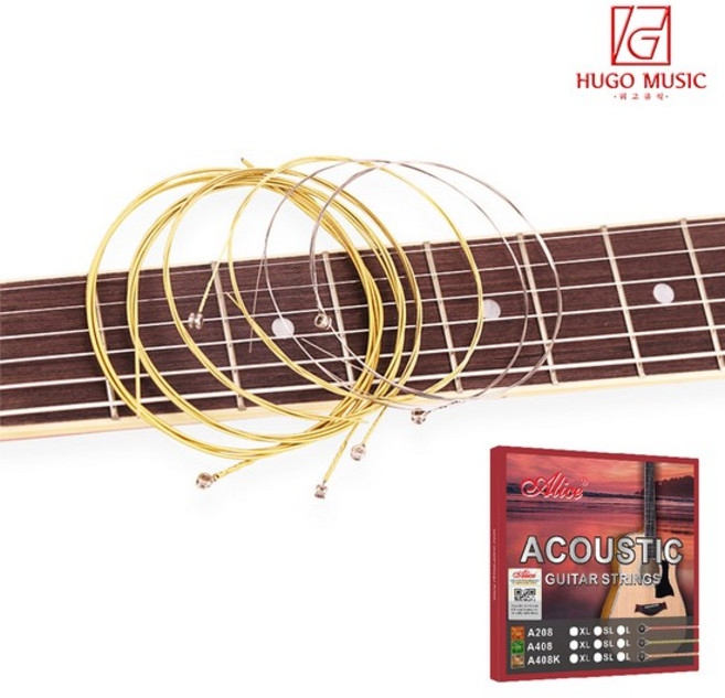 위고뮤직 A-408 엘리스 통기타줄 012-053 기타줄 어쿠스틱 스트링