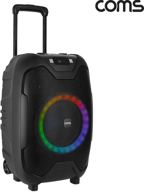 Coms KY600 휴대용 블루투스 스피커 앰프 50W 듀얼 무선마이크 세트