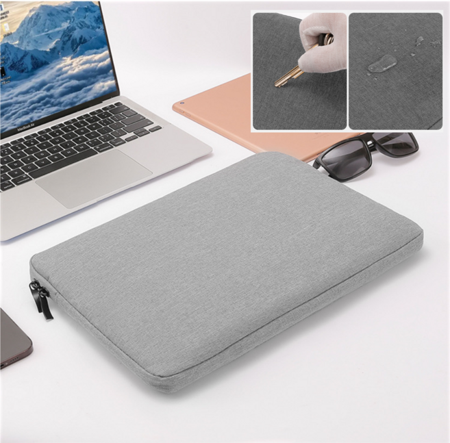 스웨이드노트북파우치 갤럭시북 맥북 lg그램 노트북 케이스 15인치 16인치, 그레이