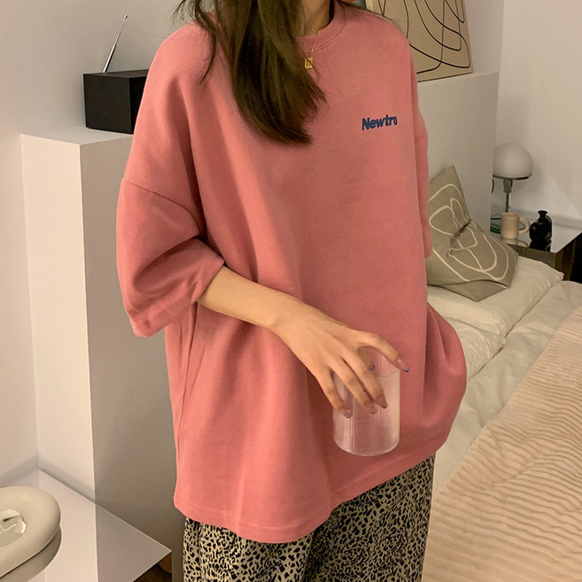 탑트레일 여성 오버핏 뉴트로 반팔티 빅사이즈 여름 캐주얼 편한옷