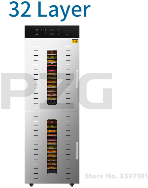 상업용 탈수기 식품 건조기 트레이 32 개 40 개 48 개 식품 고기 꽃 과일 야채 건조 오븐 탈수 탈수, [01] 32 Trays EXW, [01] CN