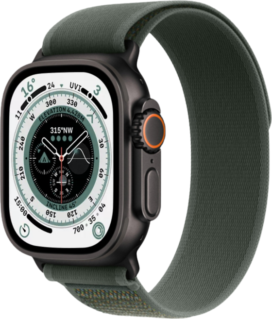 애플워치 호환 트레일 루프 스트랩 나일론 소프트 밴드11 10 9 8 7 6 5 4 3 2 se2/3 ultra2/3 38/40/41/42mm 49/46/45/44/42mm, 그린