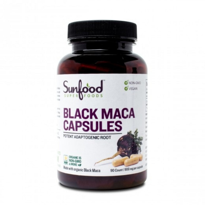 썬푸드 블랙 마카 800mg 슈퍼푸드 식물성 캡슐 90정, 1개