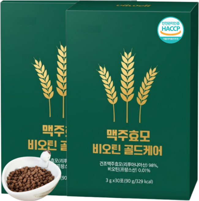 맥주효모 비오틴 식약청인증 스틱 건조맥주효모 환 HACCP, 6개, 30회분