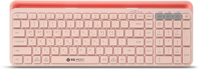 이큐메딕 Sanitize-BK3 항균 블루투스 키보드 핑크