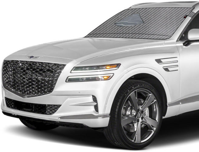 엑스핏 4D입체 차종별 맞춤 앞유리 햇빛가리개 성에방지커버겸용, 현대_제네시스 GV80_블박형+와이퍼