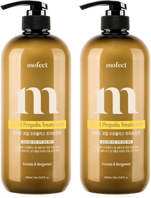 모펙트 로얄 프로폴리스 헤어트리트먼트 프리지아 베르가못향, 2개, 1L