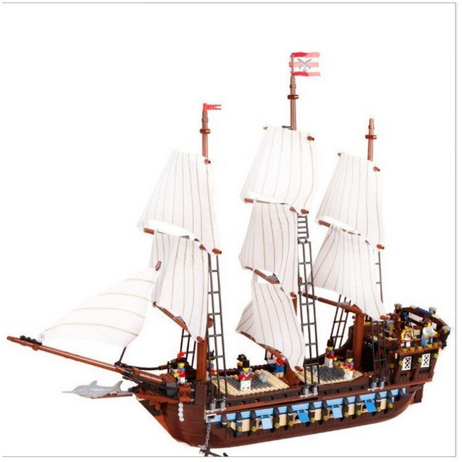 정부군함 블럭 10210 임페리얼플래그쉽 캐리비안 호환 해적선, 1개