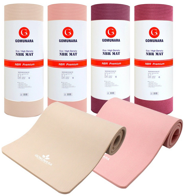 NBR 요가매트 20mm 16mm 10mm 두꺼운 요가매트 와이드, 바-브라운버건디(와이드NBR20mm)